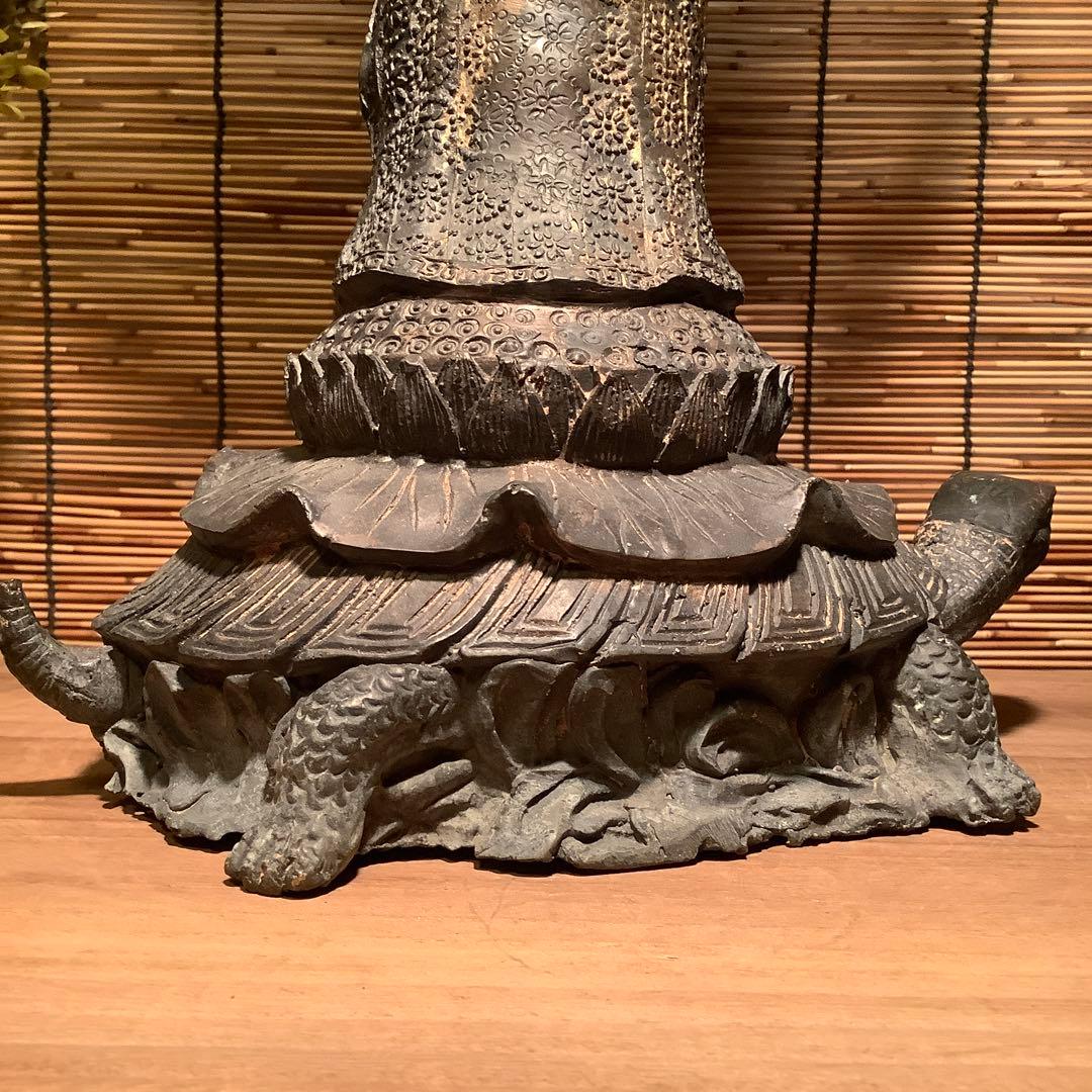 駒谷天藏様売約keep・中国チベット「亀上・千手千眼觀世音菩薩」伽梵達摩尊