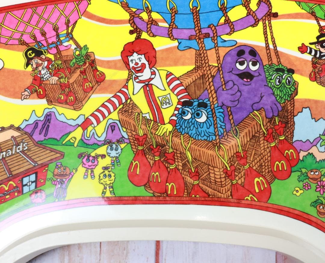 【ヴィンテージ 】美品 1986年マクドナルドハイチェアトレイ　レア！