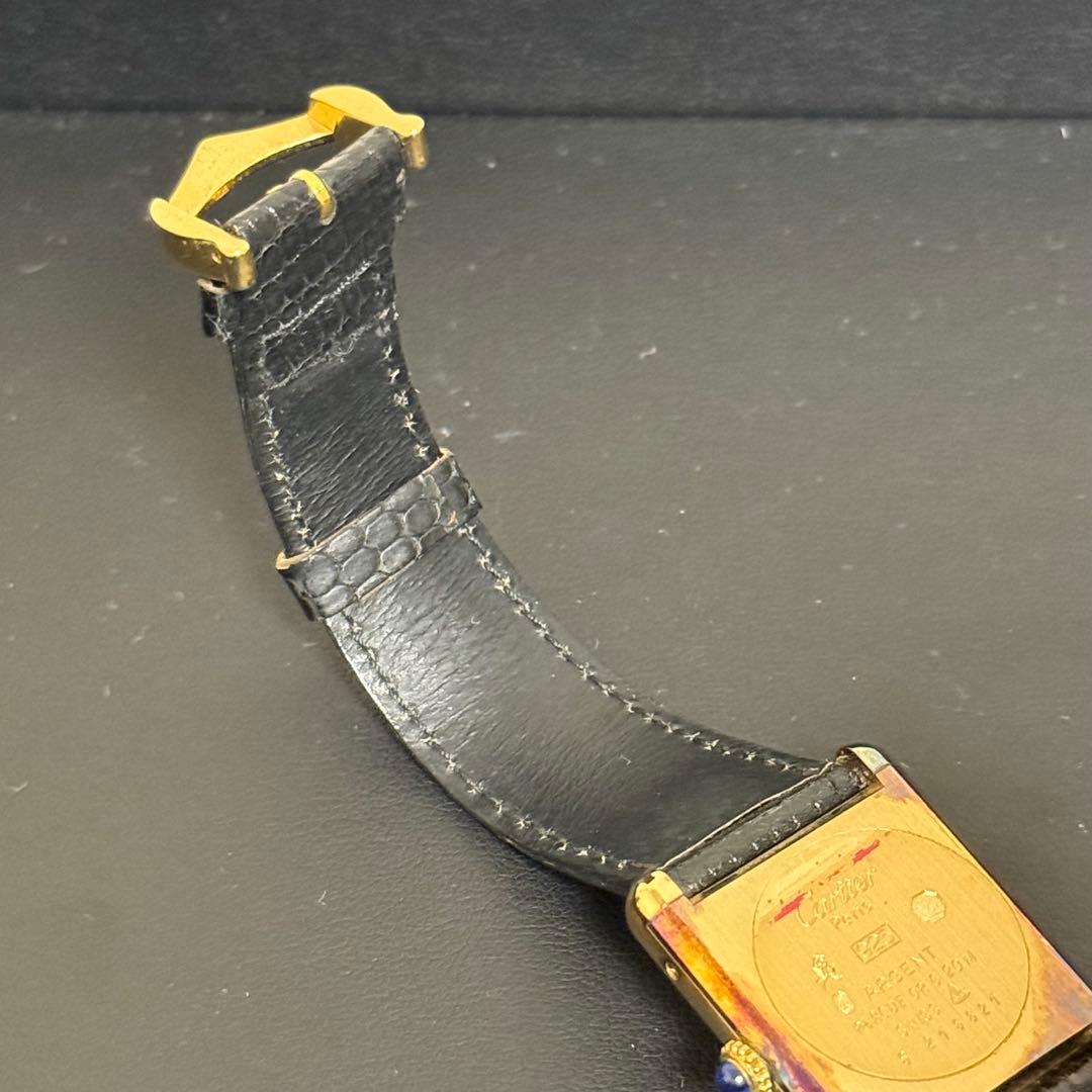 カルティエ Cartier マストタンク 黒文字盤 腕時計