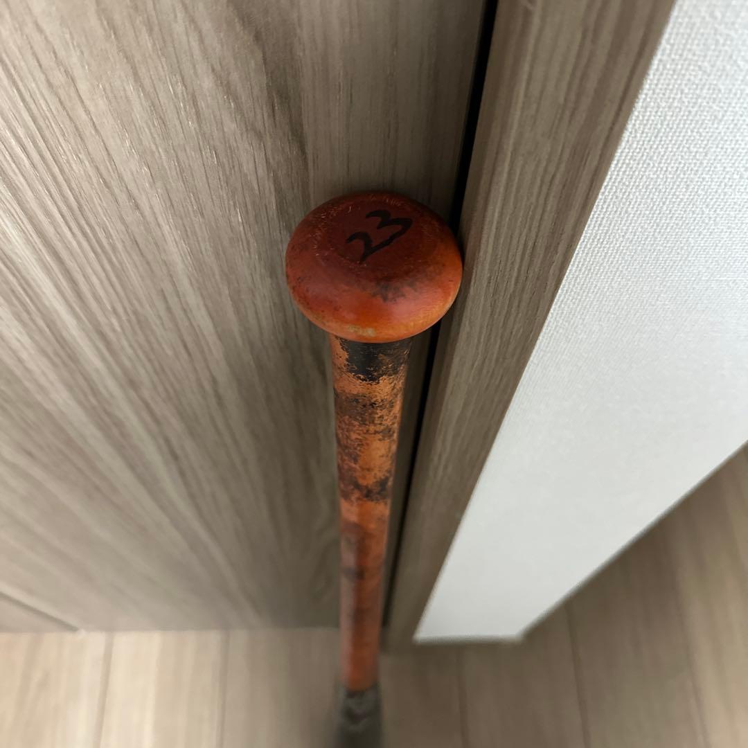 元広島東洋カー薮田和樹選手実実使用バットサイン入り