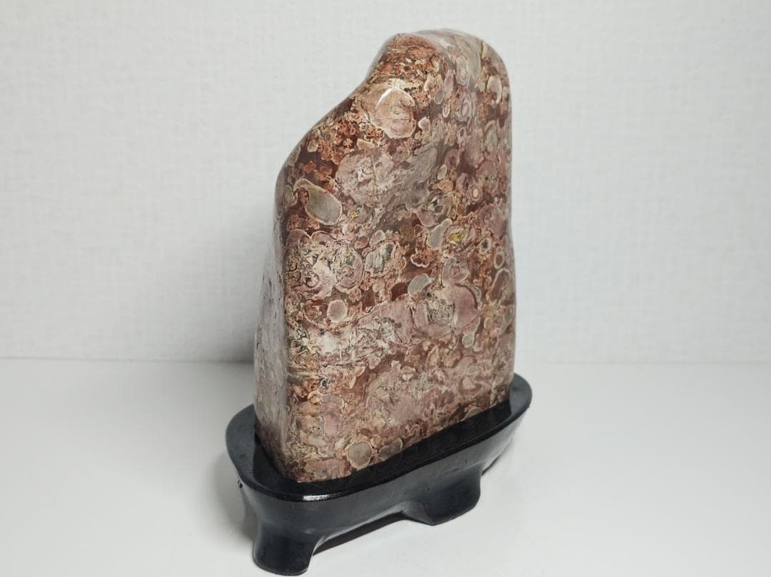 越前 2.4kg 梅花石 紋石 原石 鑑賞石 自然石 誕生石 鉱物 鉱石 水石