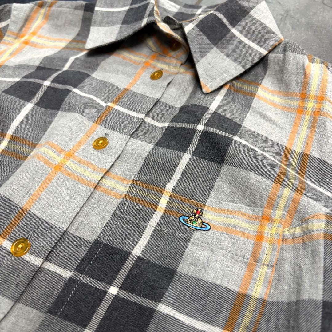 Vivienne Westwood オーブ刺繍　チェックシャツ