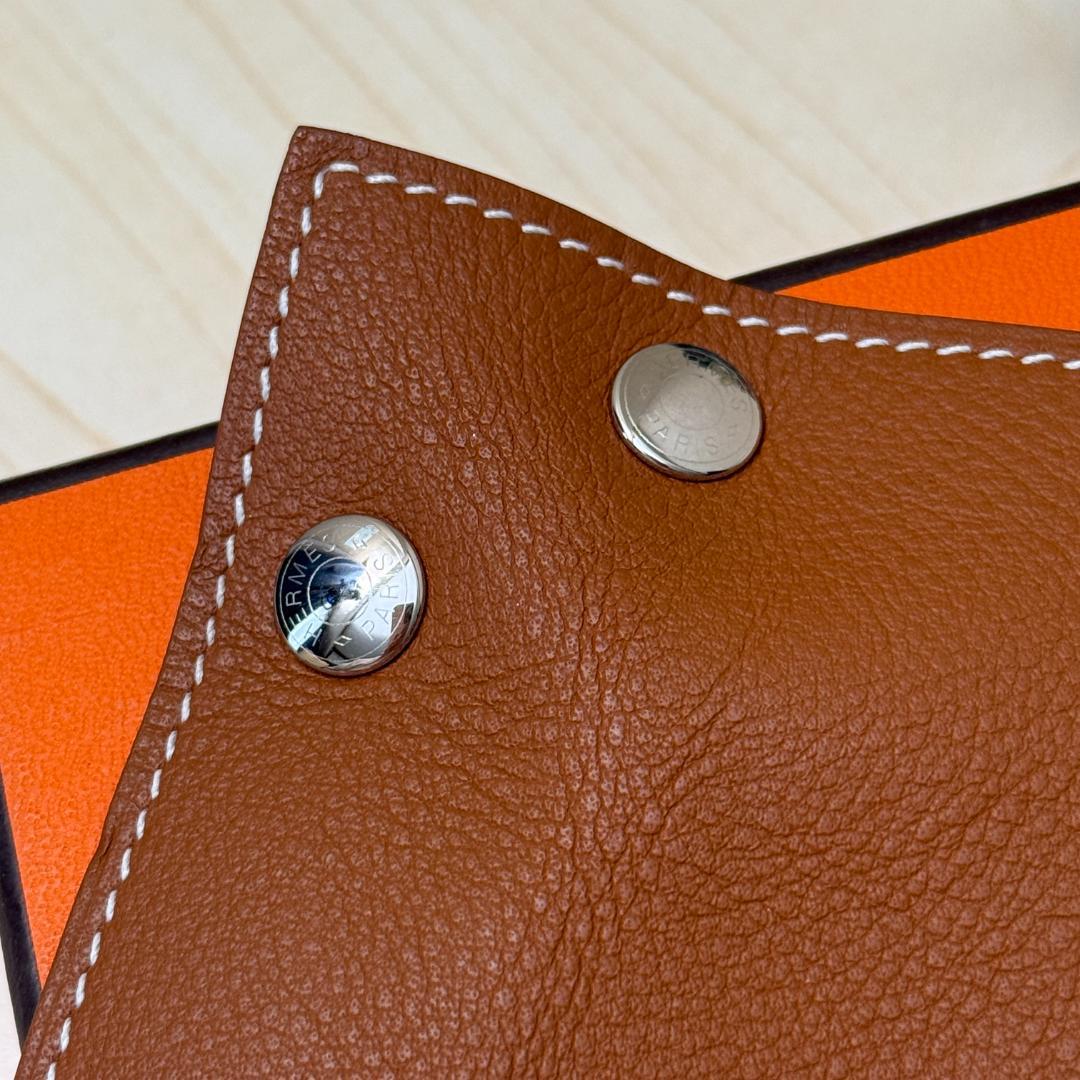 エルメス ミーズ エ ルランス デスク Z刻印 レザー ブラウン 小物入れ