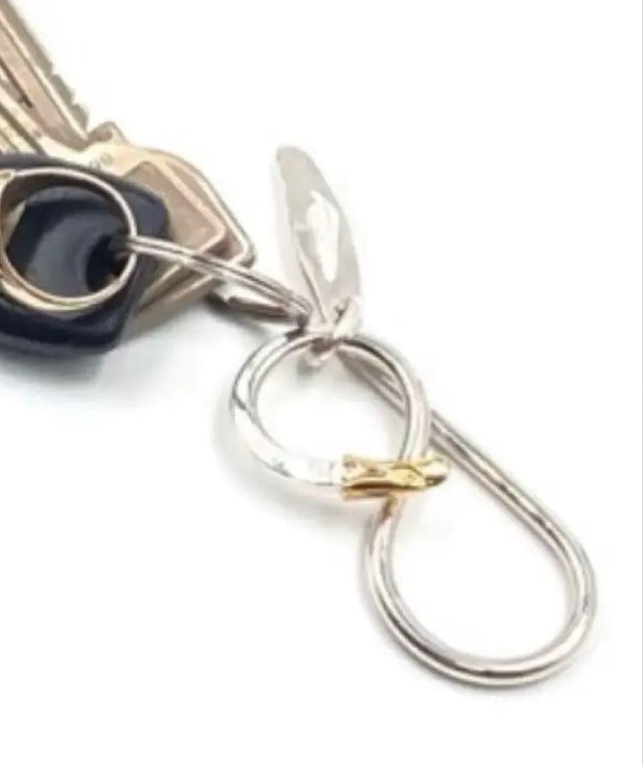 小物 LARRY SMITH 18K GOLD EAGLE HEAD KEY RING