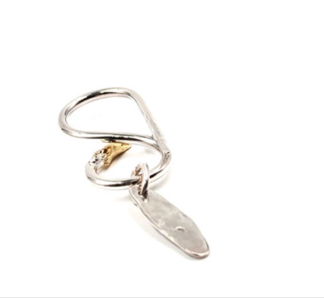 小物 LARRY SMITH 18K GOLD EAGLE HEAD KEY RING
