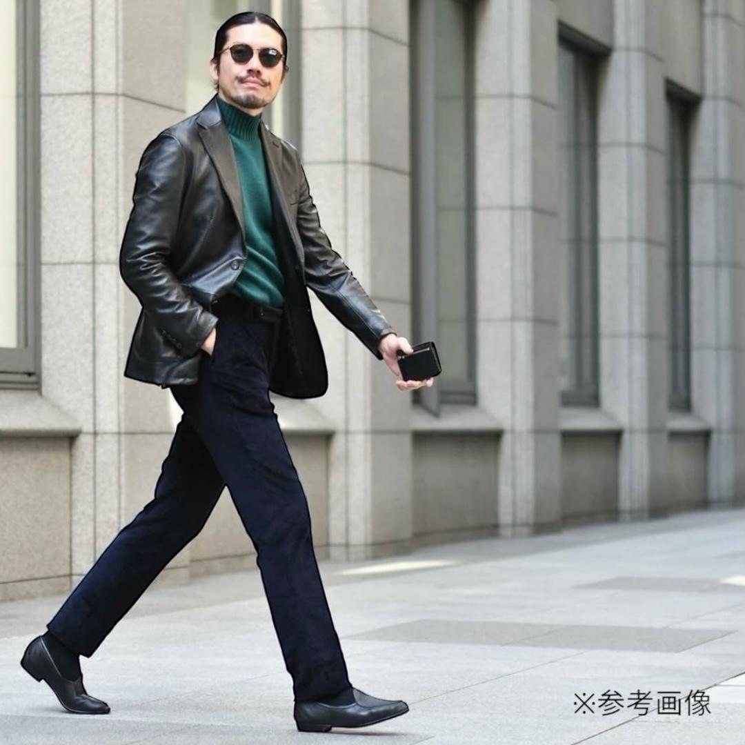 2365【新品 定価2.2万円】ラルコバレーノ★名刺入れ★BLACK★本革★