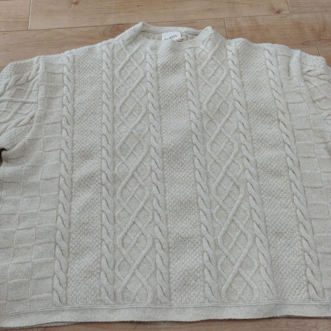 【37】45R コットンシェットランドの908 セーター　ナチュラル