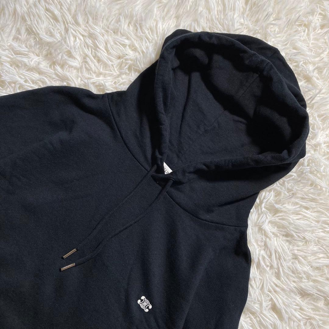 未使用級 BTSテテ着用 セリーヌ トリオンフ カシミア混 パーカー 黒 L