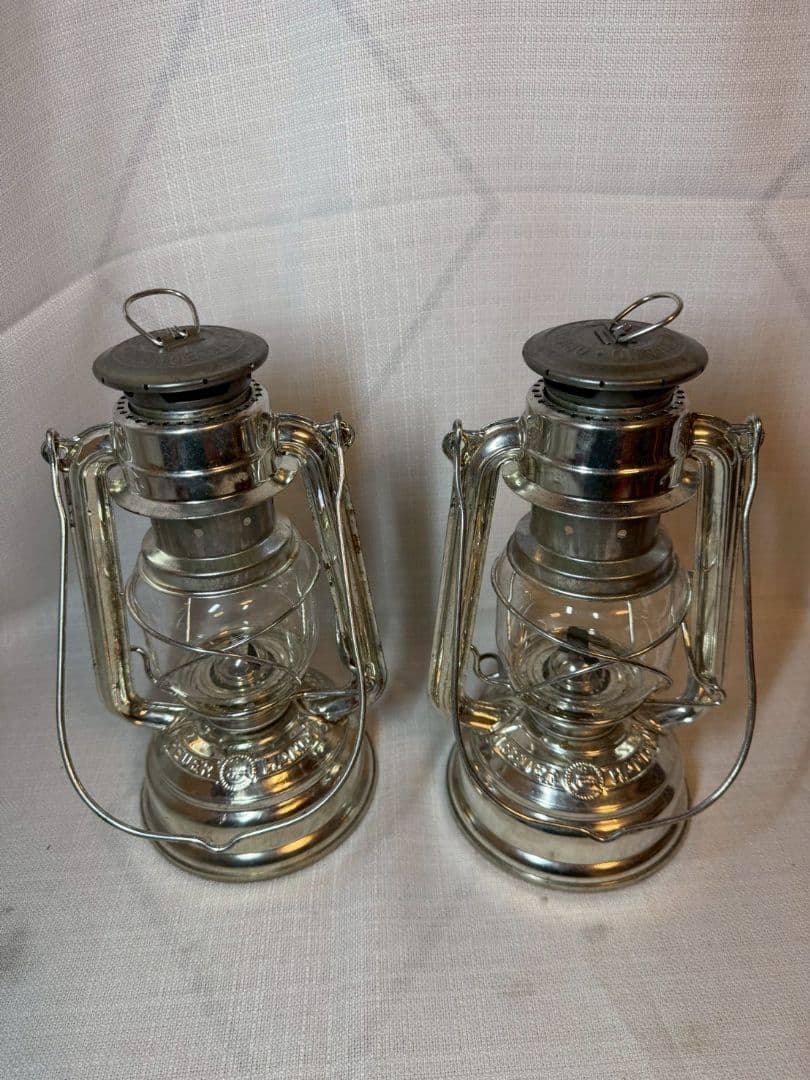 フュアハンド 276 ハリケーン ランタン シルバー Zink 2個セット