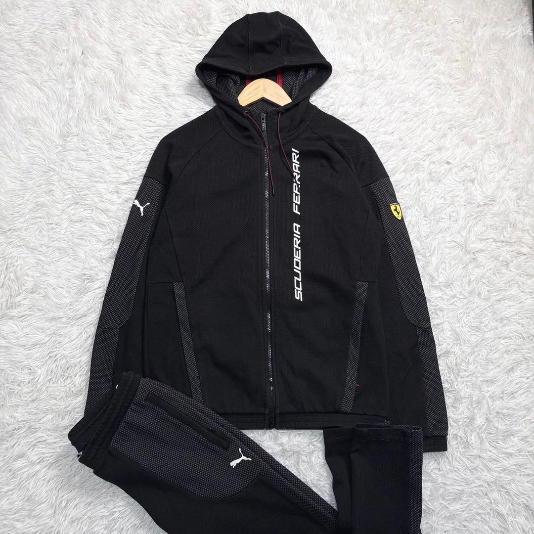 プーマ フェラーリ セットアップ トラックジャケット ジャージ ロゴ ブラック