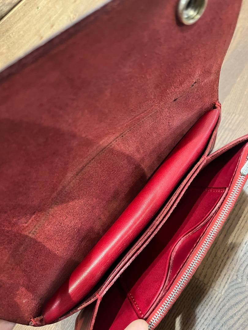 ストップライト　stop light ロングウォレット　赤　レッド