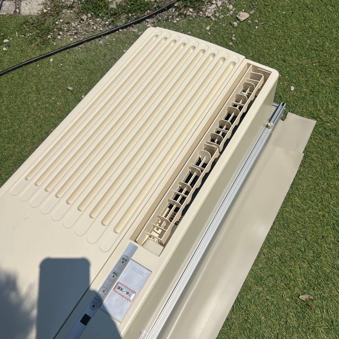 【横浜・川崎】Haier ルームエアコン ウィンドウエアコン JA-18M 窓枠