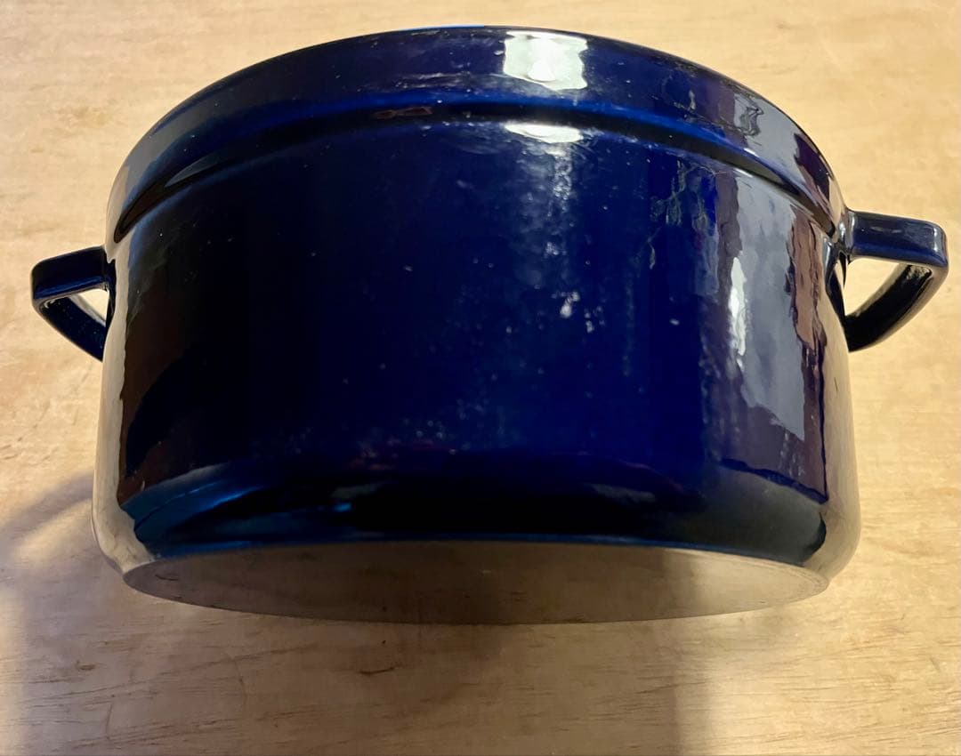 STAUB//ステンレススチール蒸し器付き両手鍋//26cm//ブルー