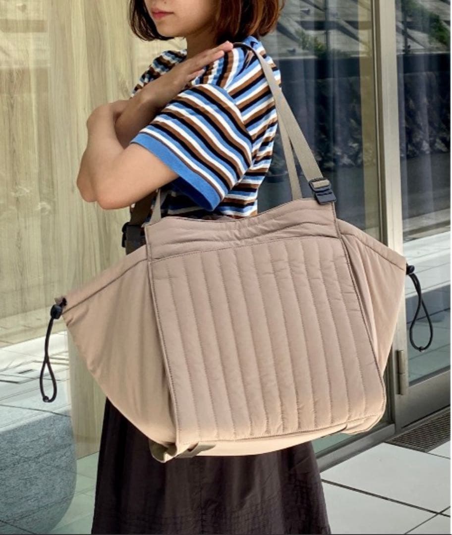 【美品】SOLPRESA マザーズバック M グレイッシュベージュ　※最終値下げ