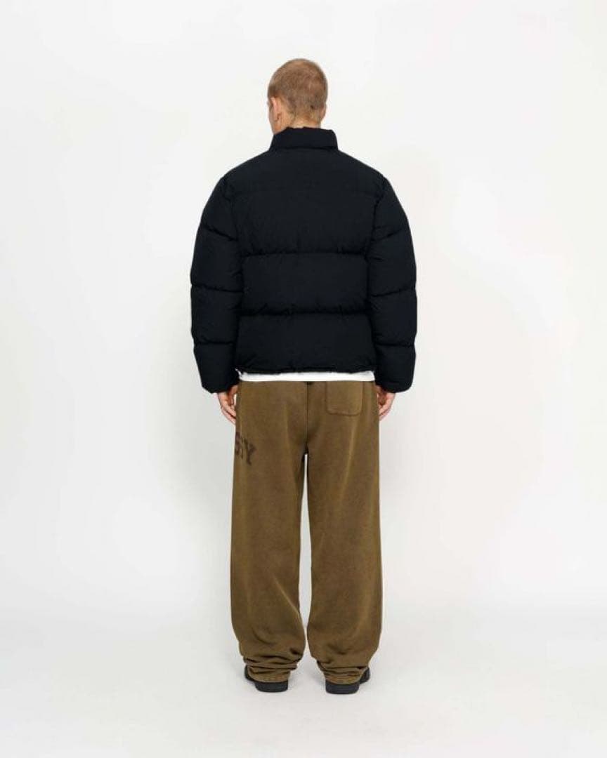 【希少サイズ】STUSSY down puffer nylon black s