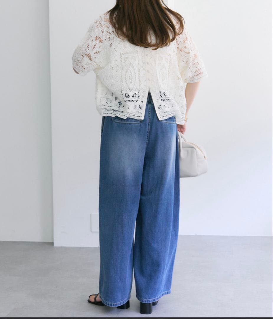 みりん様完売品ピュアルセシン25th】綿麻デニムイージーパンツタグ付き試着のみ