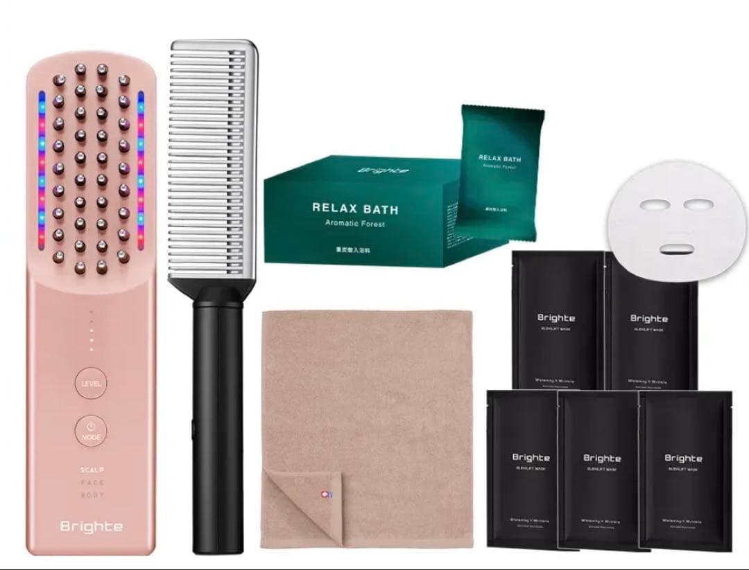 新品未開封☆ブライト エレキブラシプラス ELEKI BRUSH+美顔器 ピンク