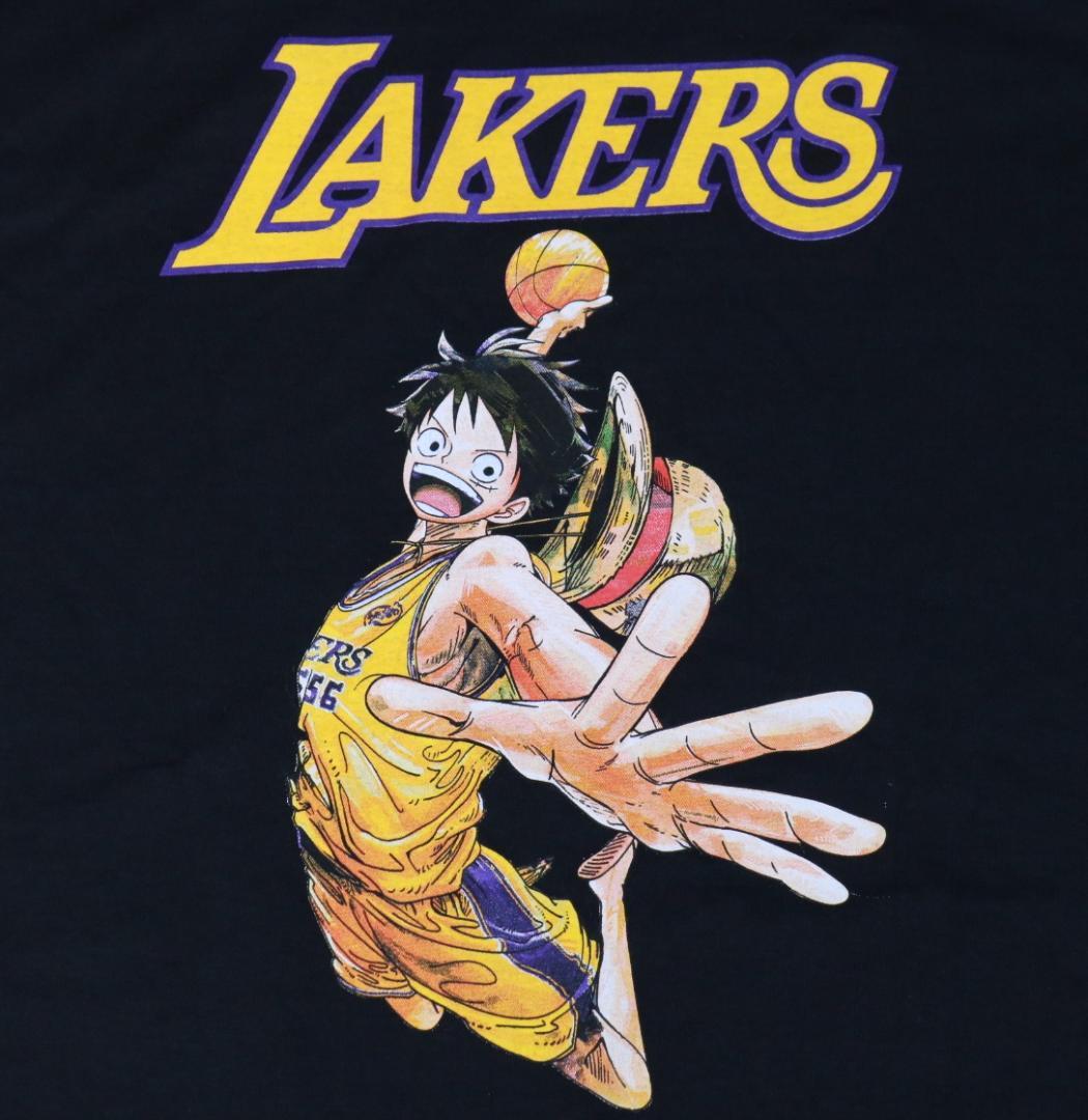 レイカーズ　ワンピース　限定　コラボ Tシャツ XL ＋ポスター　【非売品】