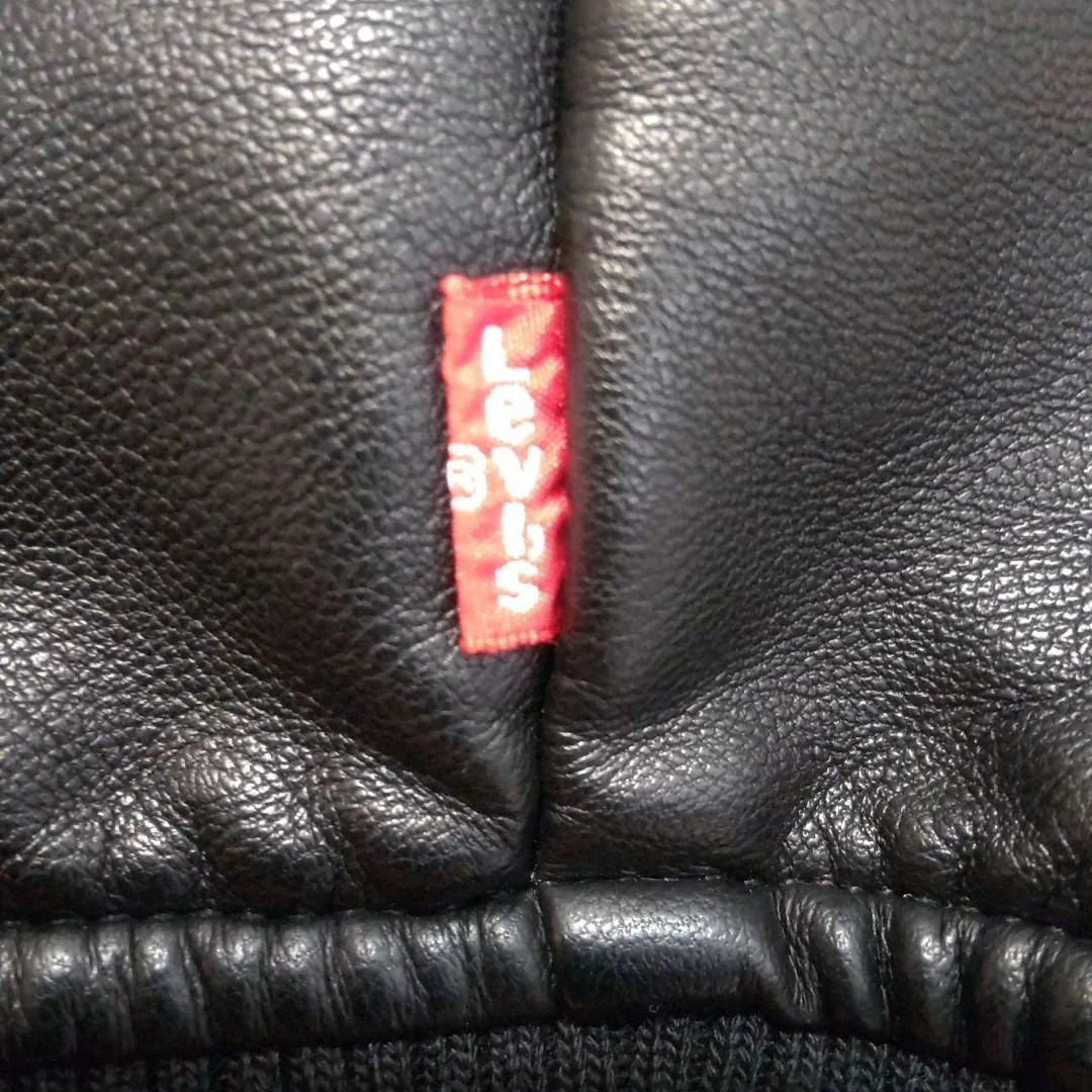 Levi's リーバイス MA-1スタイル レザージャケット メンズ