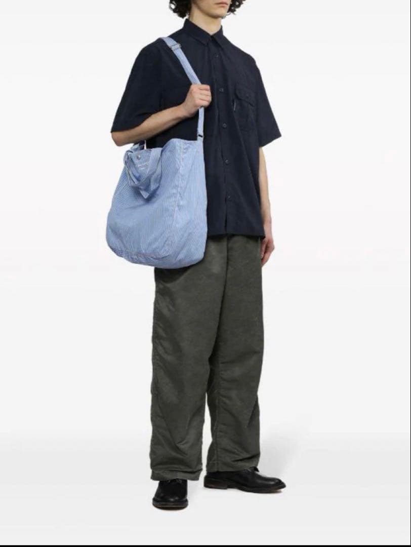 コムデギャルソンオム ストライプショルダーバッグ 2way トートバッグ