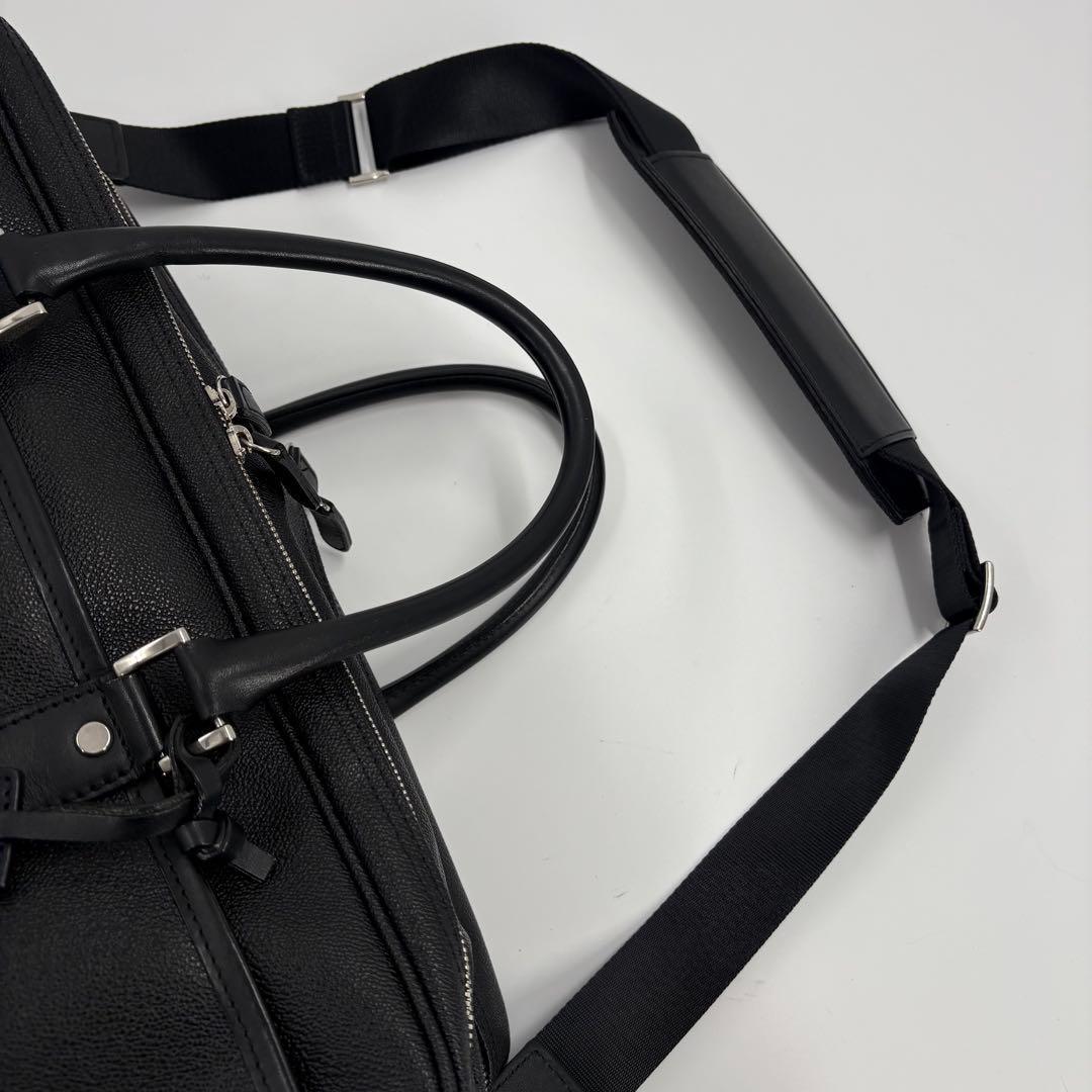 美品　2wayユナイテッドアローズ ブリーフケース ビジネス 黒 大容量　763