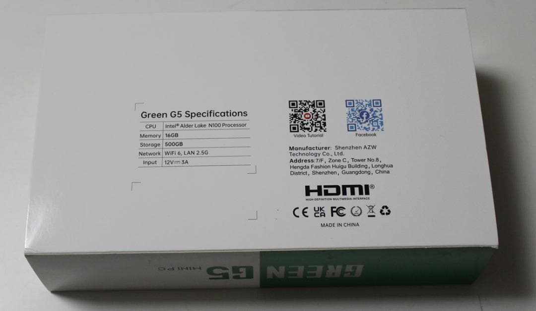 TRIGKEY GREEN G5 SSD 500GB メモリ16GB