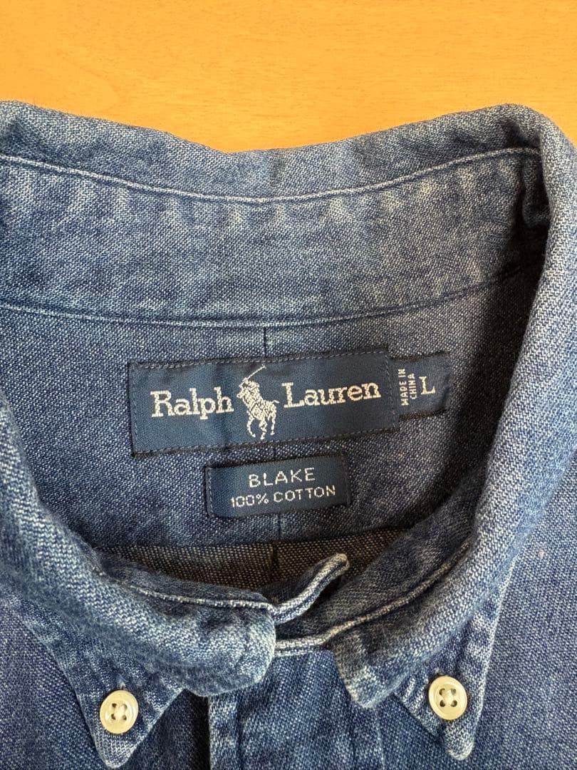 RalphLaurenデニムシャツ　BREAK Lサイズ