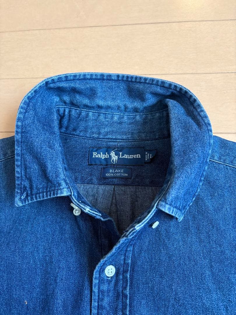 RalphLaurenデニムシャツ　BREAK Lサイズ