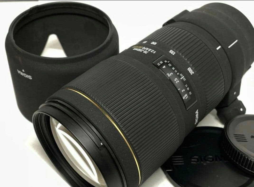 レンズ　Sigma 70-200 f2.8 ex ii hsm canon 用