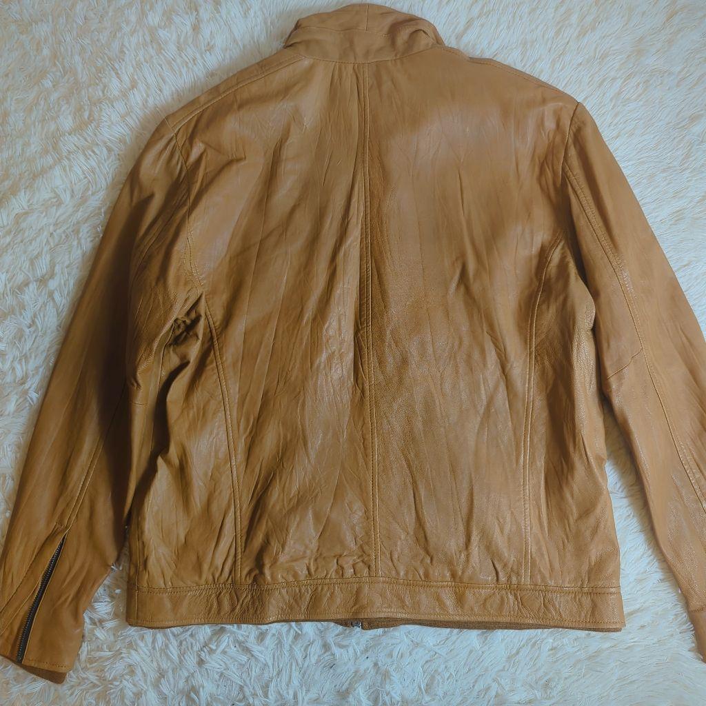 【レアサイズ】リューグーレザーズ 本革 ライダース レザージャケットキャメル