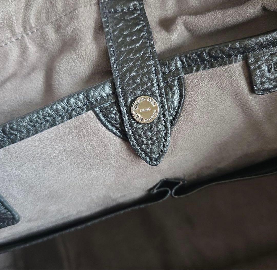 【美品】PELLE MORBIDA_シュリンクレザートートバッグ