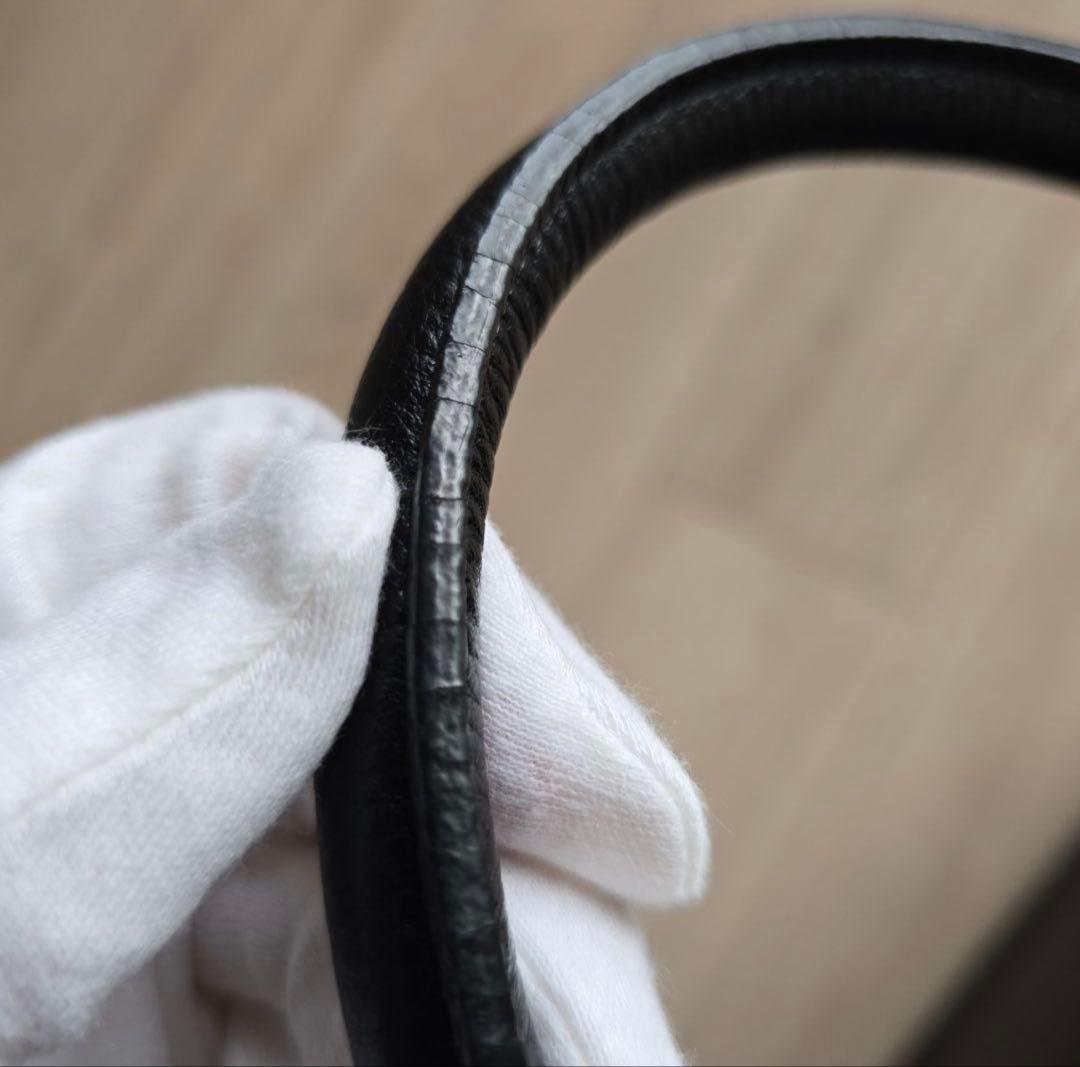 【美品】PELLE MORBIDA_シュリンクレザートートバッグ