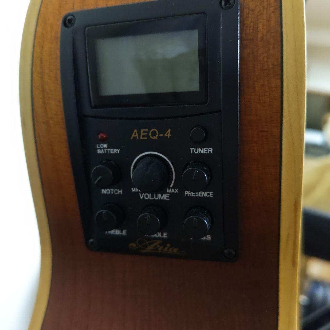 Aria アコースティックギター ブラウン　エレアコ