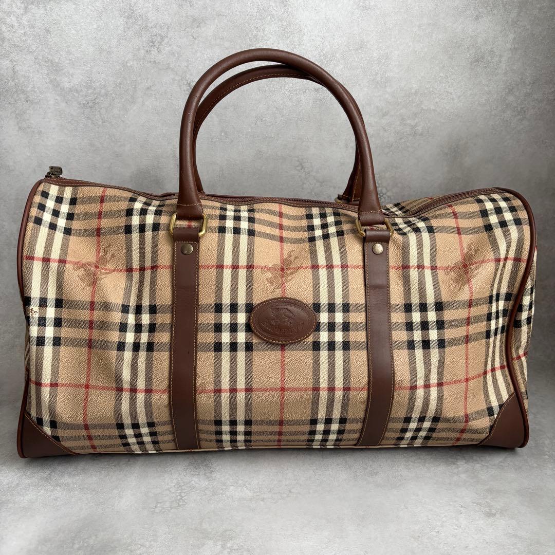 Burberry 2way ボストンバッグ 大容量 レディース メンズ