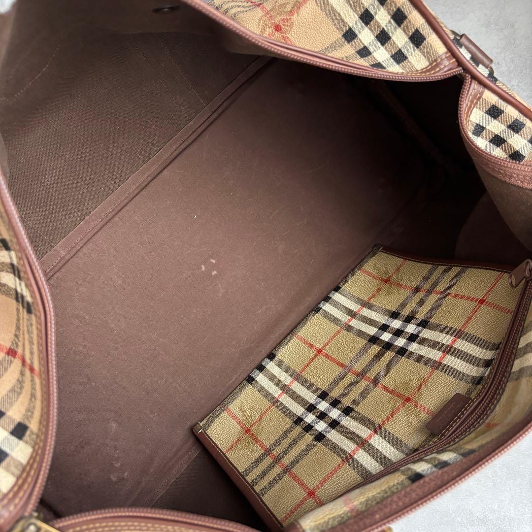 Burberry 2way ボストンバッグ 大容量 レディース メンズ