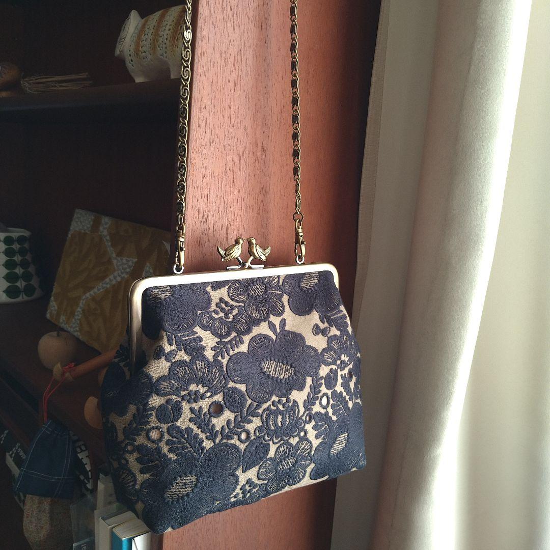 【専用です】小鳥の口金 がま口セレモニーバッグ ☆ ミナペルホネン ハンドメイド