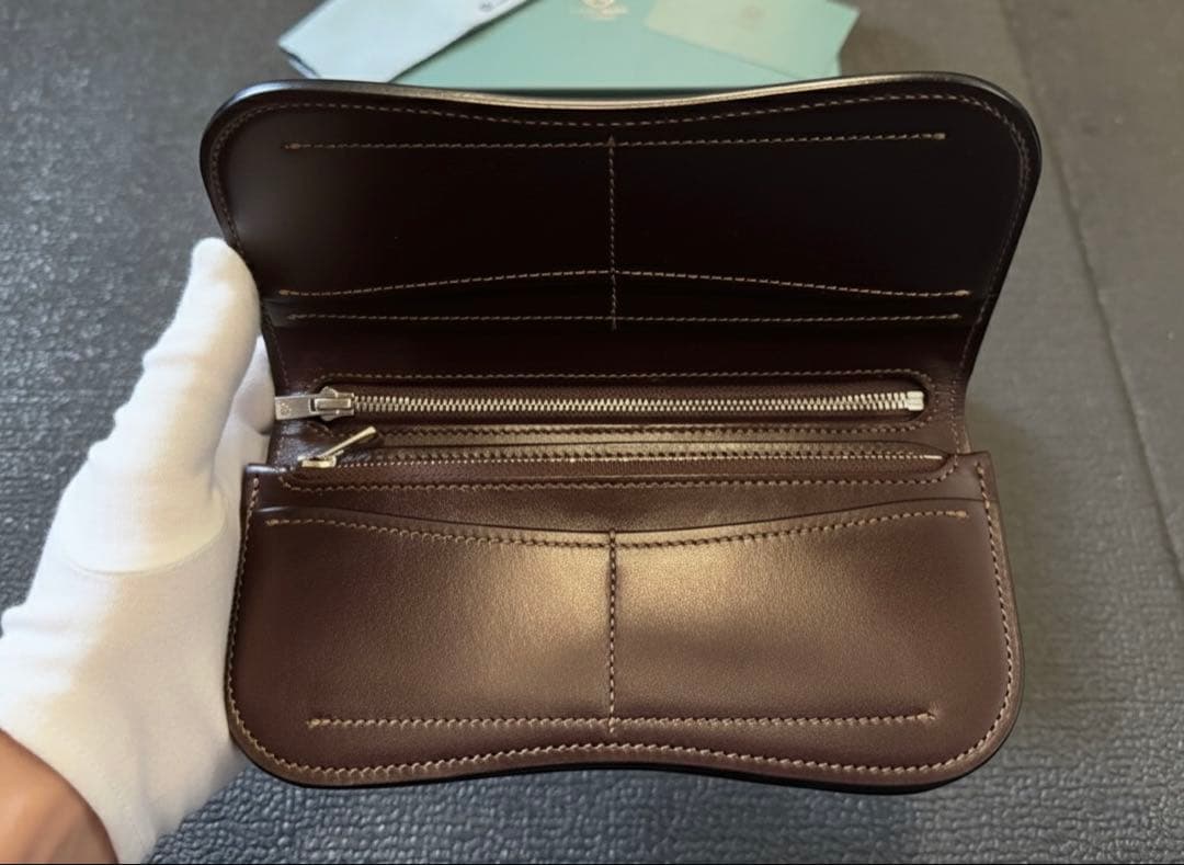 【超希少】ラストクロップス 長財布 ブリスターL サドルプルアップ チョコ