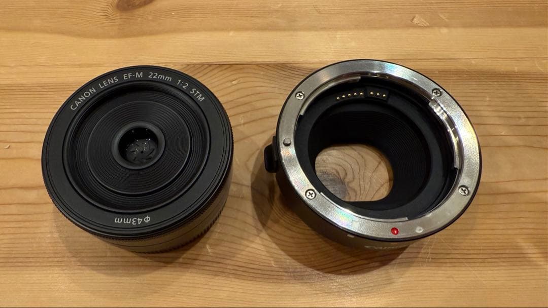 Canon EF 50mm f/1.8 STM+マウントアダプター