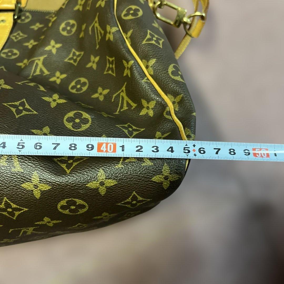 Louis Vuitton ボストンバッグ ダークブラウン/イエロー