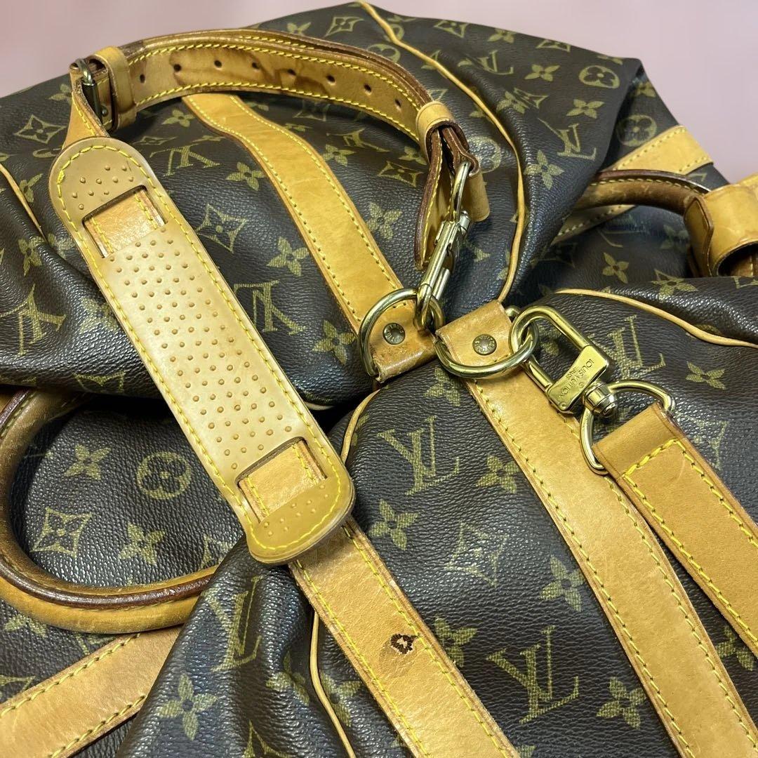 Louis Vuitton ボストンバッグ ダークブラウン/イエロー