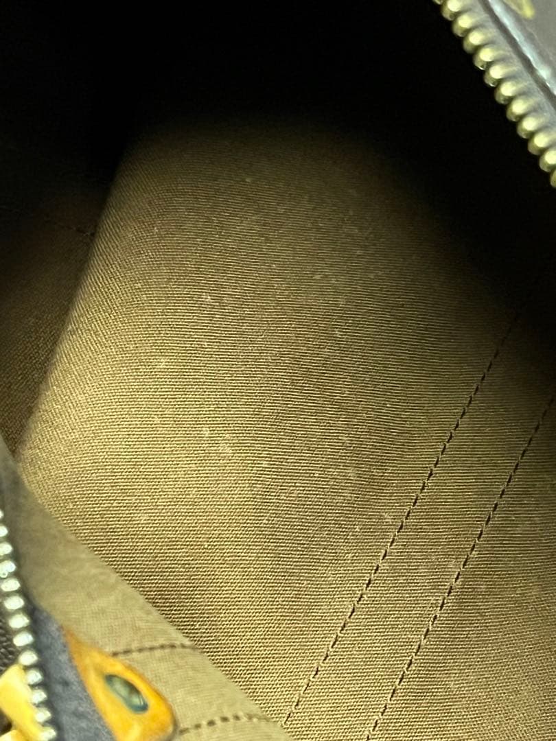 Louis Vuitton ボストンバッグ ダークブラウン/イエロー