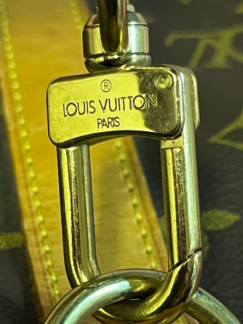 Louis Vuitton ボストンバッグ ダークブラウン/イエロー