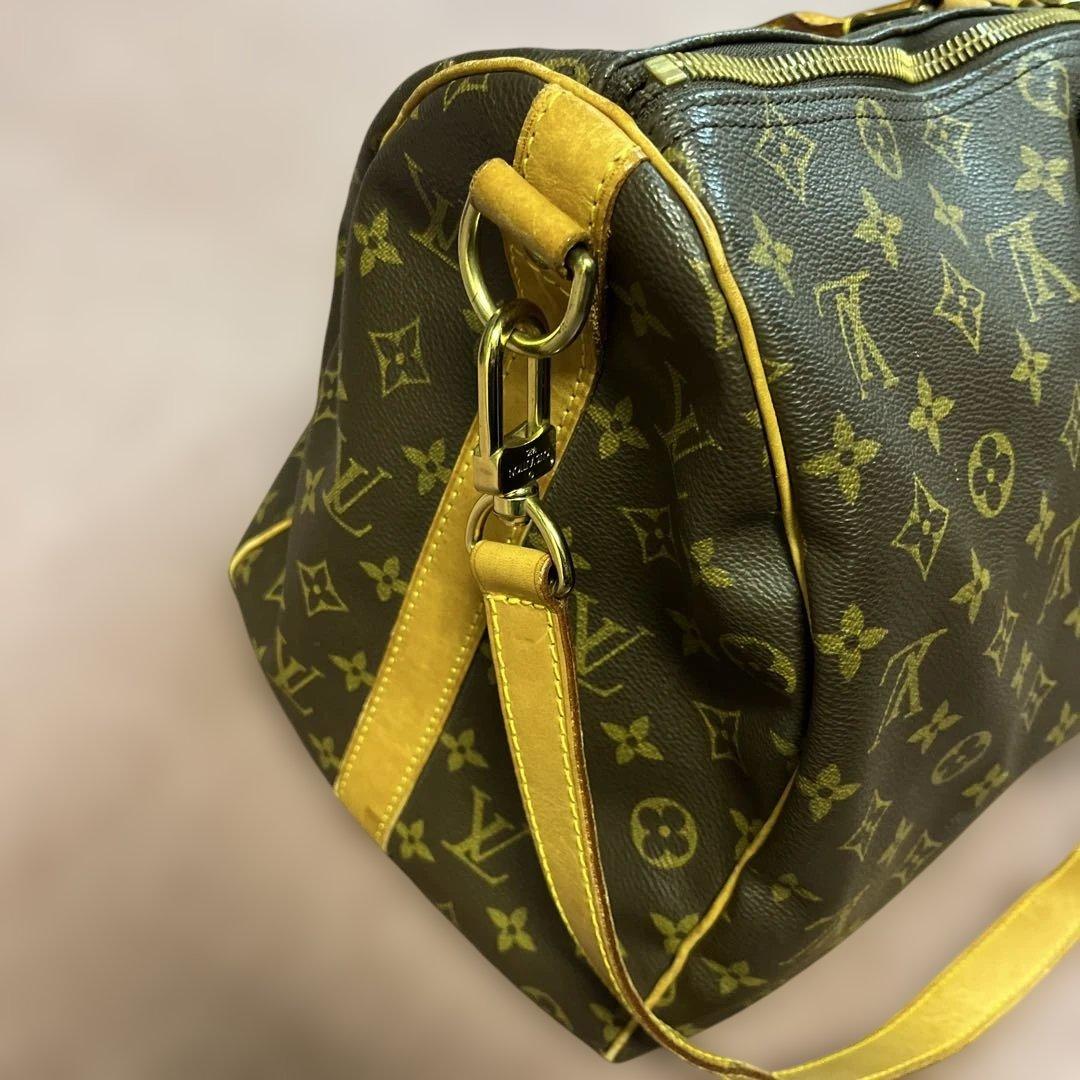 Louis Vuitton ボストンバッグ ダークブラウン/イエロー