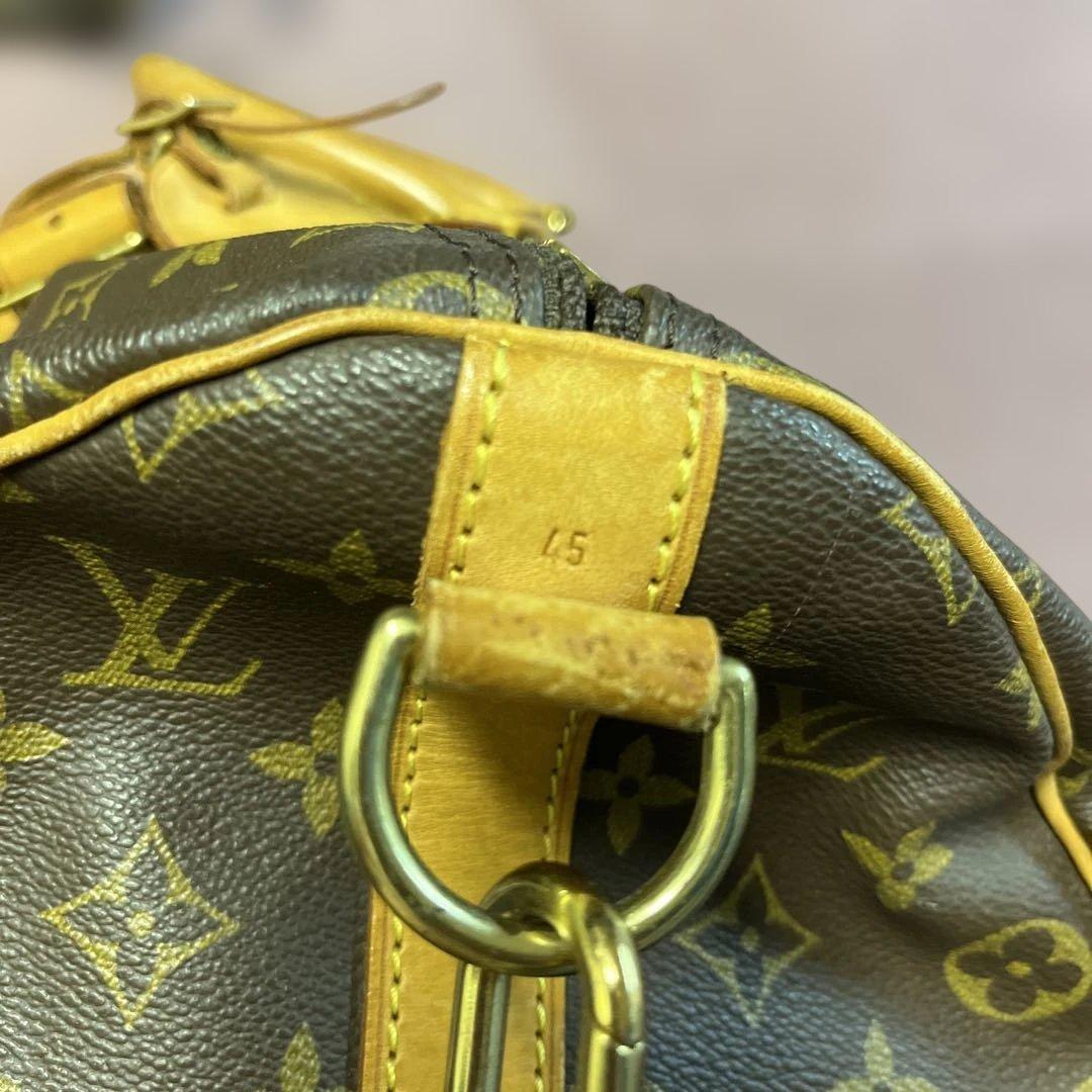Louis Vuitton ボストンバッグ ダークブラウン/イエロー