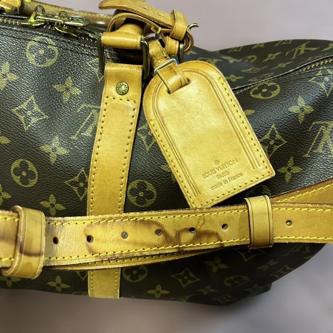 Louis Vuitton ボストンバッグ ダークブラウン/イエロー