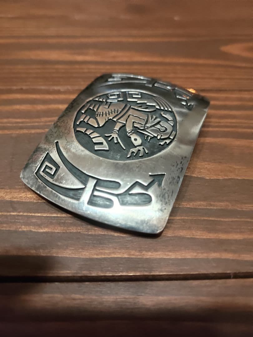 INDIAN JEWELRY HOPI sterling バックル 38mm