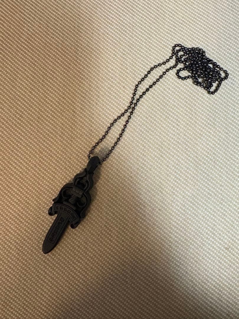 クロムハーツ　Chrome Hearts ラバーネックレス black