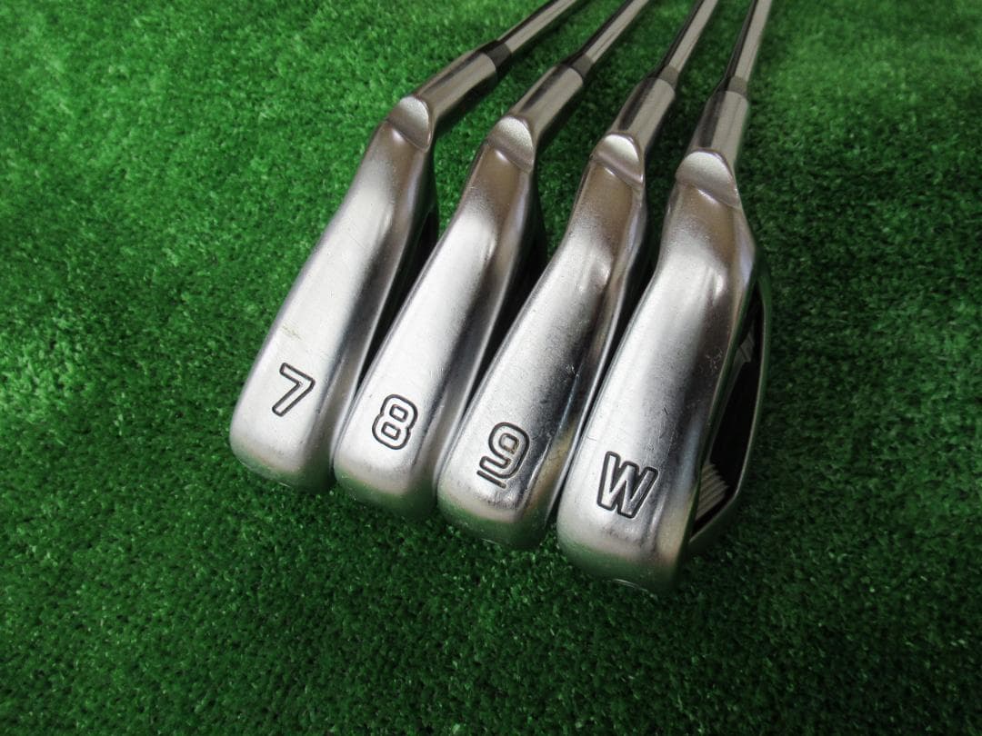 最終値下げ　名器　ピンG410 アイアン 7, 8, 9, W　４本　赤ドット