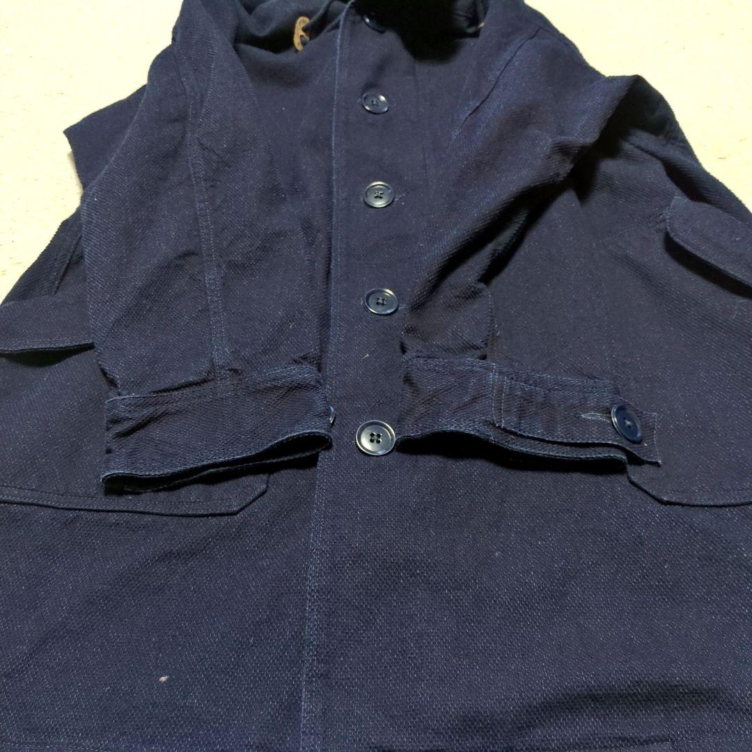 値下げ中1-37 桃太郎ジーンズ フーデッドコート刺し子インディコ