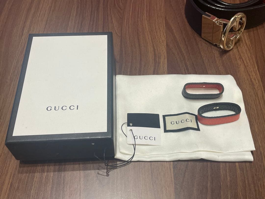 GUCCI グッチ リバーシブルベルト インターロッキングG 450000